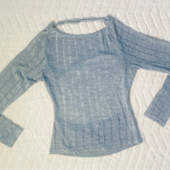 Princess Polly Tops - Princess Polly Blue Long Sleeve Top